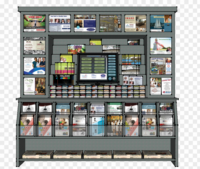 Shelf Bookcase Display Case PNG