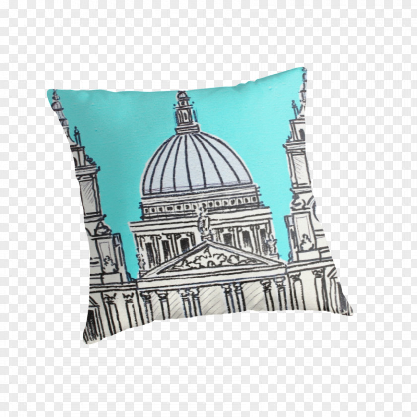 St Paul's Cathedral Cushion Throw Pillows PNG
