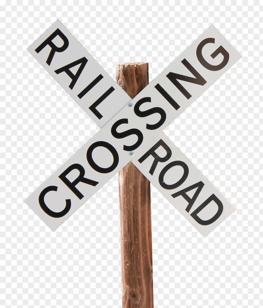 Train Rail Transport Crossbuck Level Crossing Road PNG