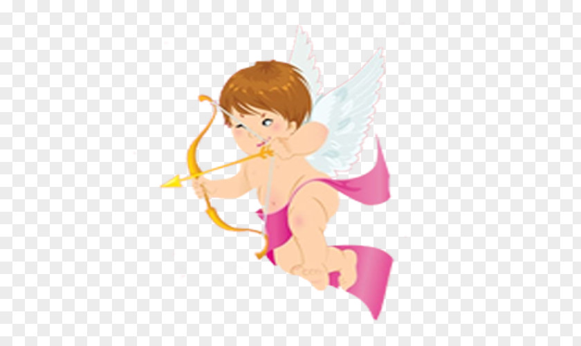 Cartoon Cupid Valentines Day Love February 14 Heart PNG
