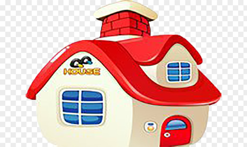 Cartoon Cute Little House Q-version PNG