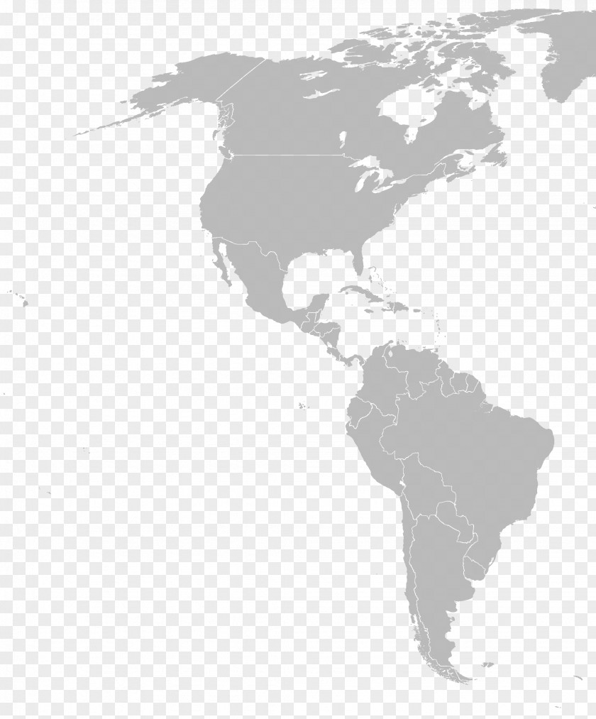 NORTH AMERICA South America Blank Map Latin North PNG