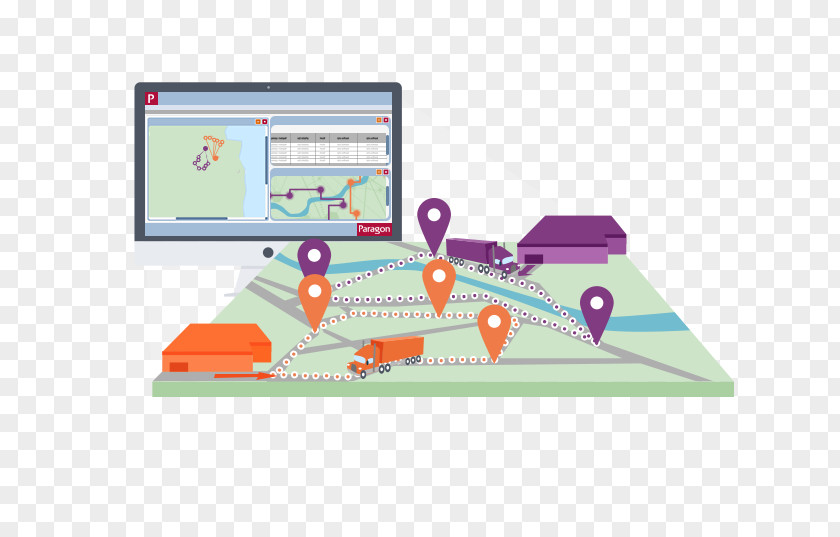 Road Vehicle Routing Problem Journey Planner Mathematical Optimization Fleet Management Software PNG