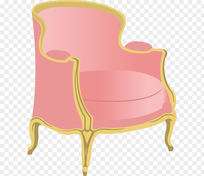 Vector Hand-painted European-style Sofa Table Couch PNG