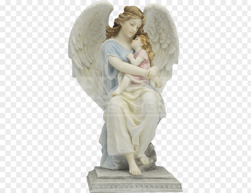 Angel Guardian Statue Figurine Sculpture PNG