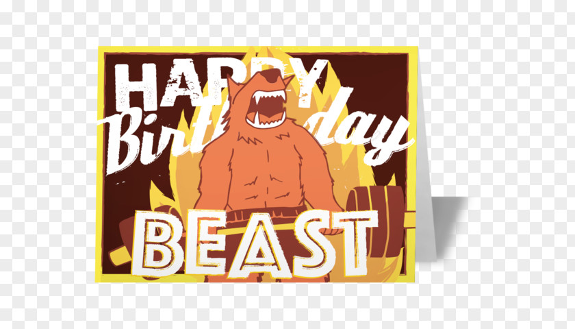 Beast Mode Greeting & Note Cards Birthday Wish CrossFit Powerlifting PNG