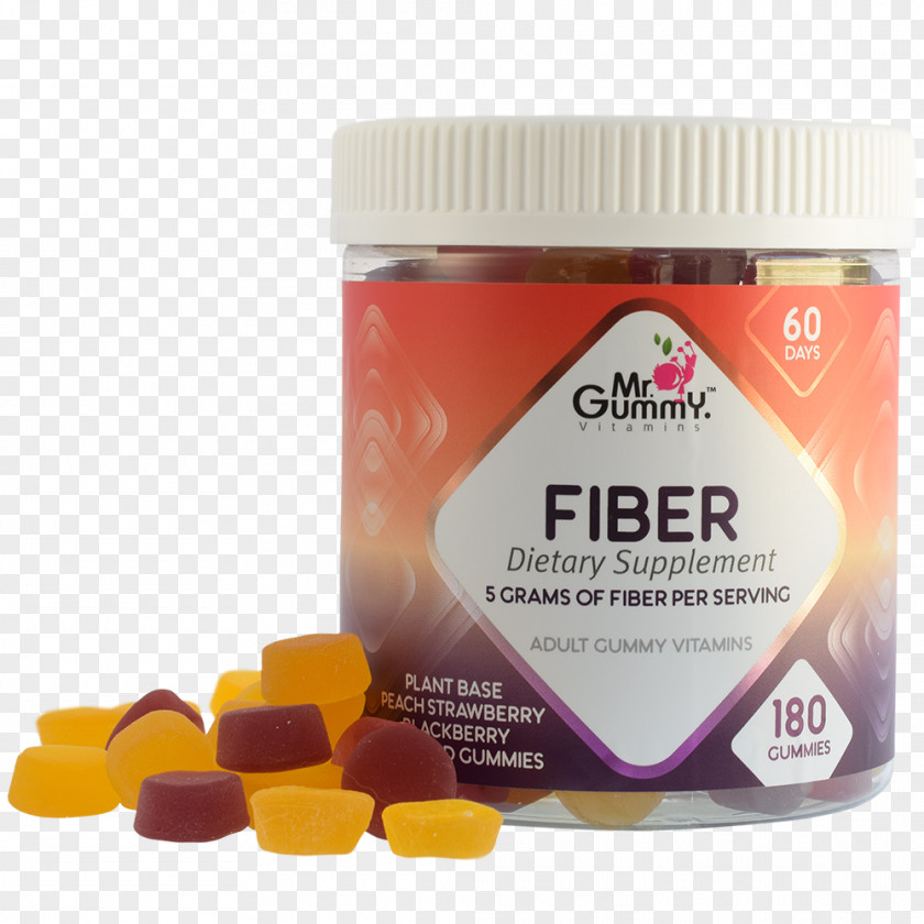 Fiber Gummies Dietary Supplement Gummy Candy Vitamin Brand PNG