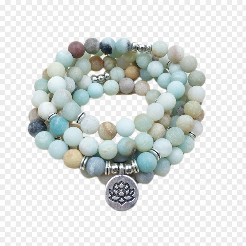 Necklace Buddhist Prayer Beads Charm Bracelet Amazonite PNG