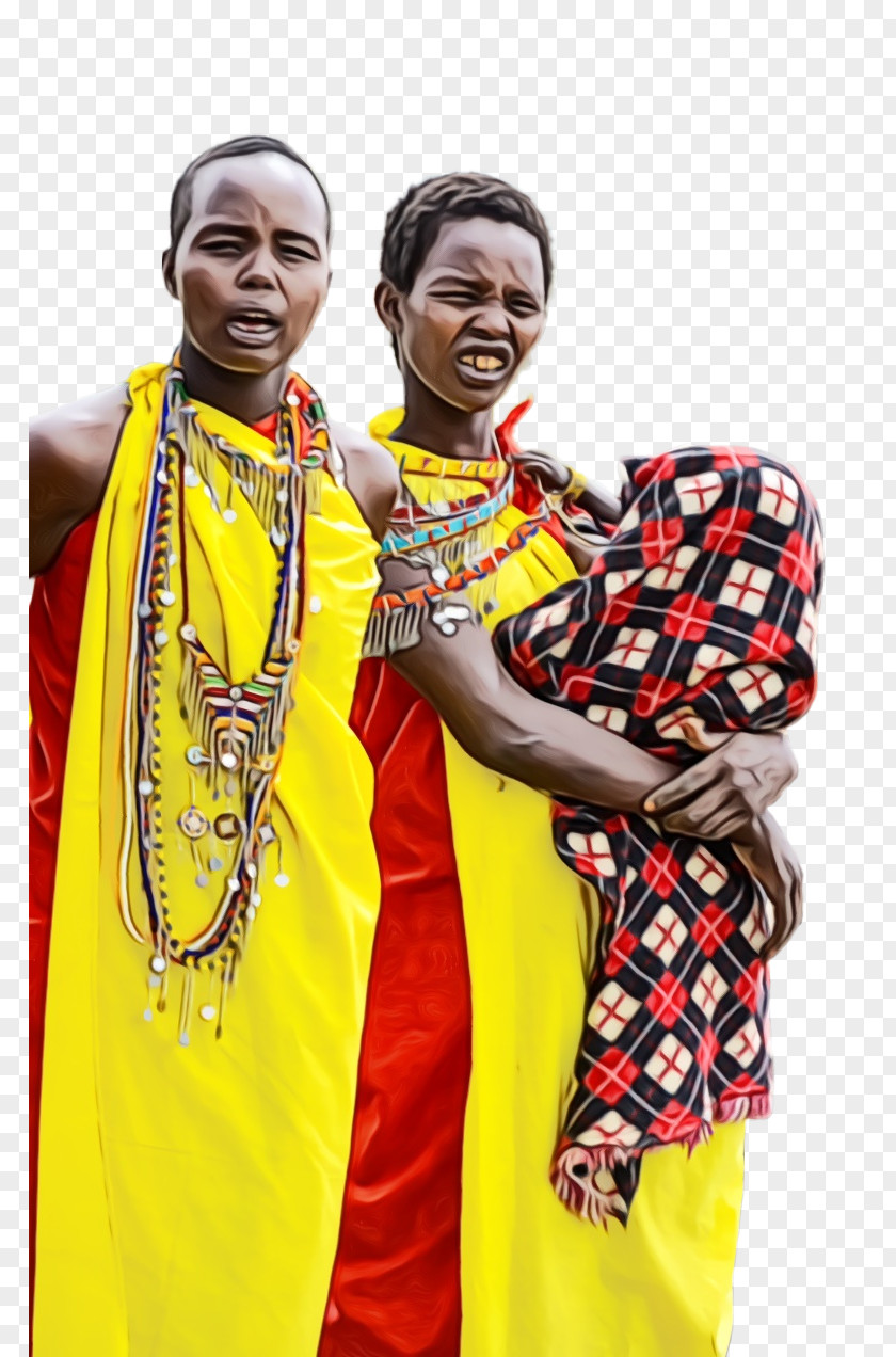 Smile Tribe African People PNG