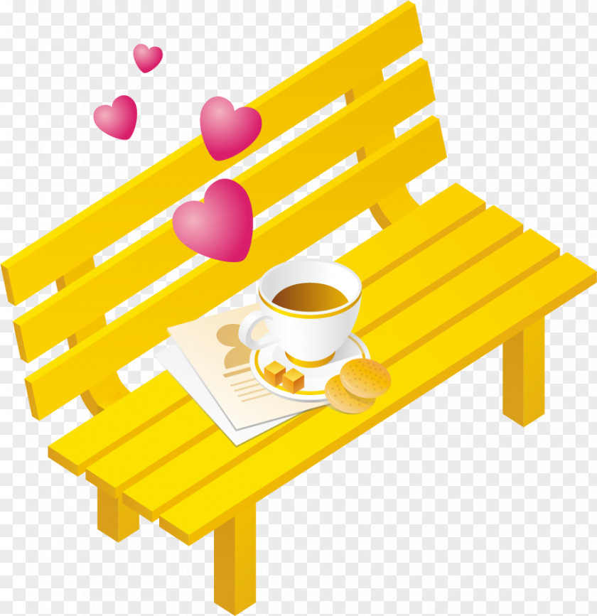 Exquisite Love Seat Valentine Heart Coffee, Tea Cakes Bench Chair PNG