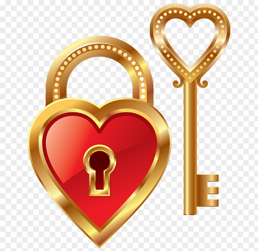 Heart Lock And Key Clipart Pendant Keychain Symbol PNG