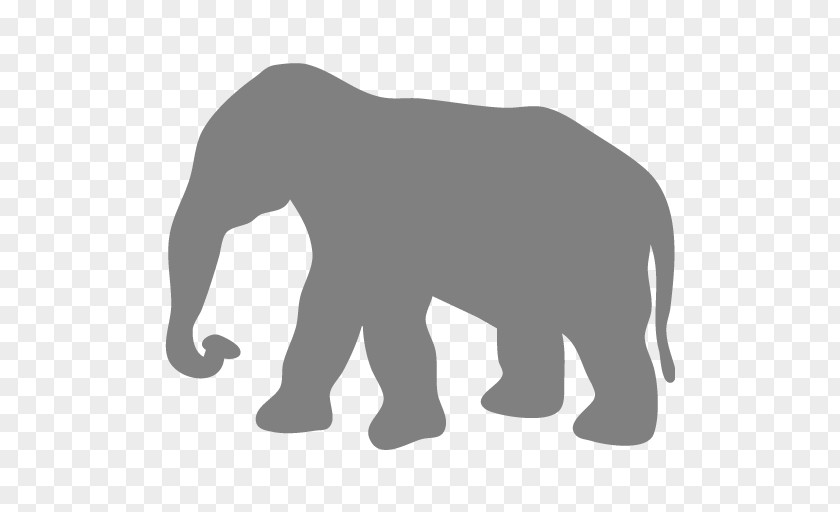 Silhouette African Elephant Elephantidae Clip Art PNG