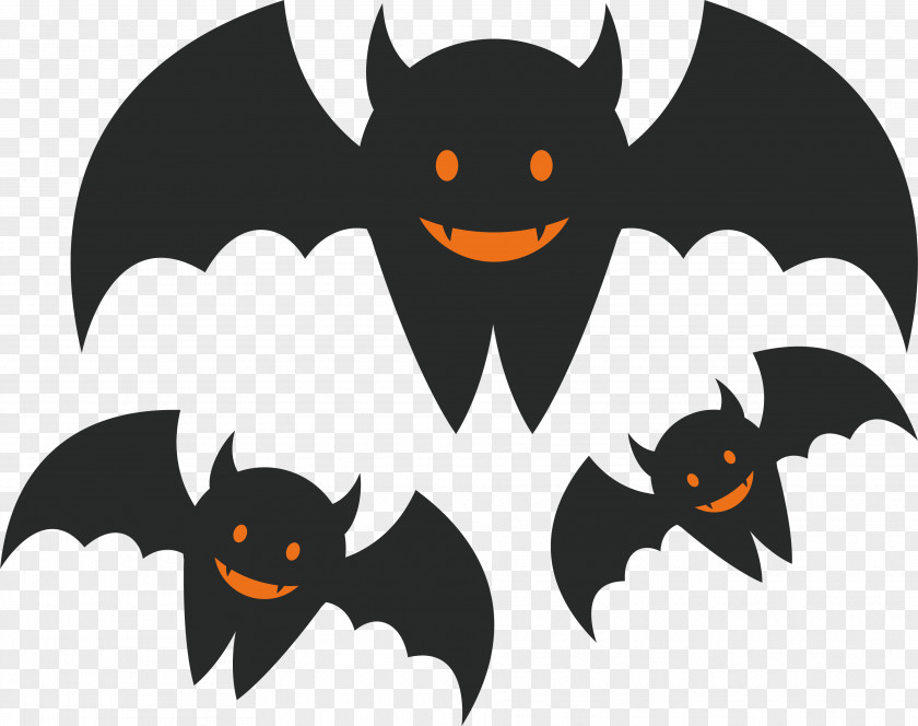 Black Vampire Bat PNG