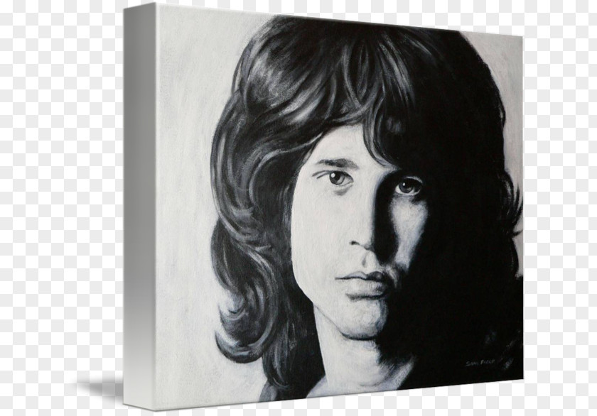 Jim Morrison Drawing Black Hair Picture Frames Modern Art PNG