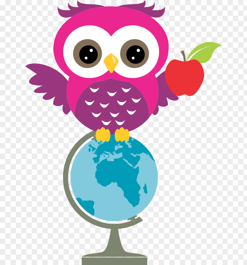 Owl Globe Earth Clip Art PNG