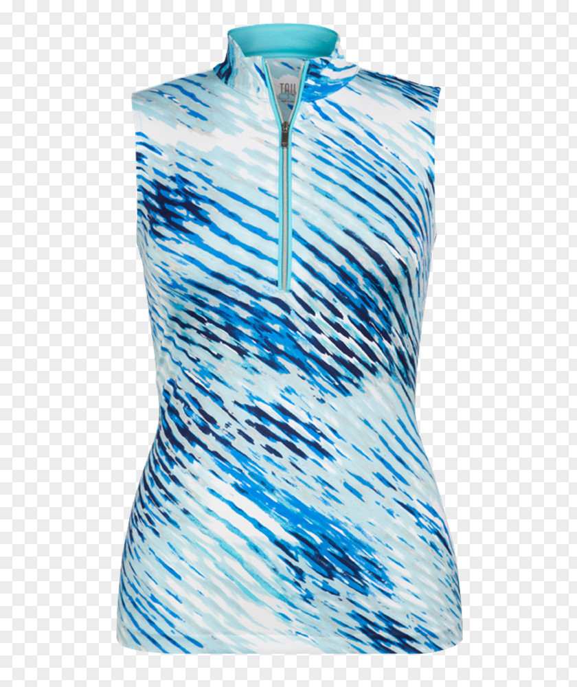 Watercolor Island Neck Dress PNG