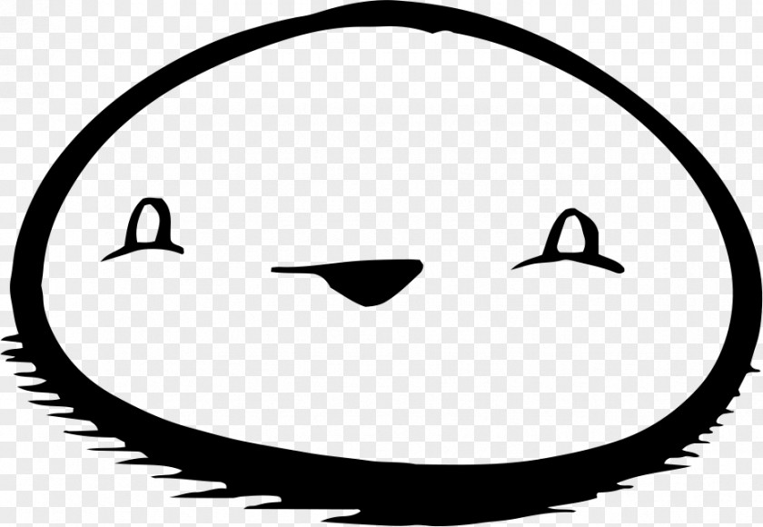 Black Smiley Face Facial Expression PNG