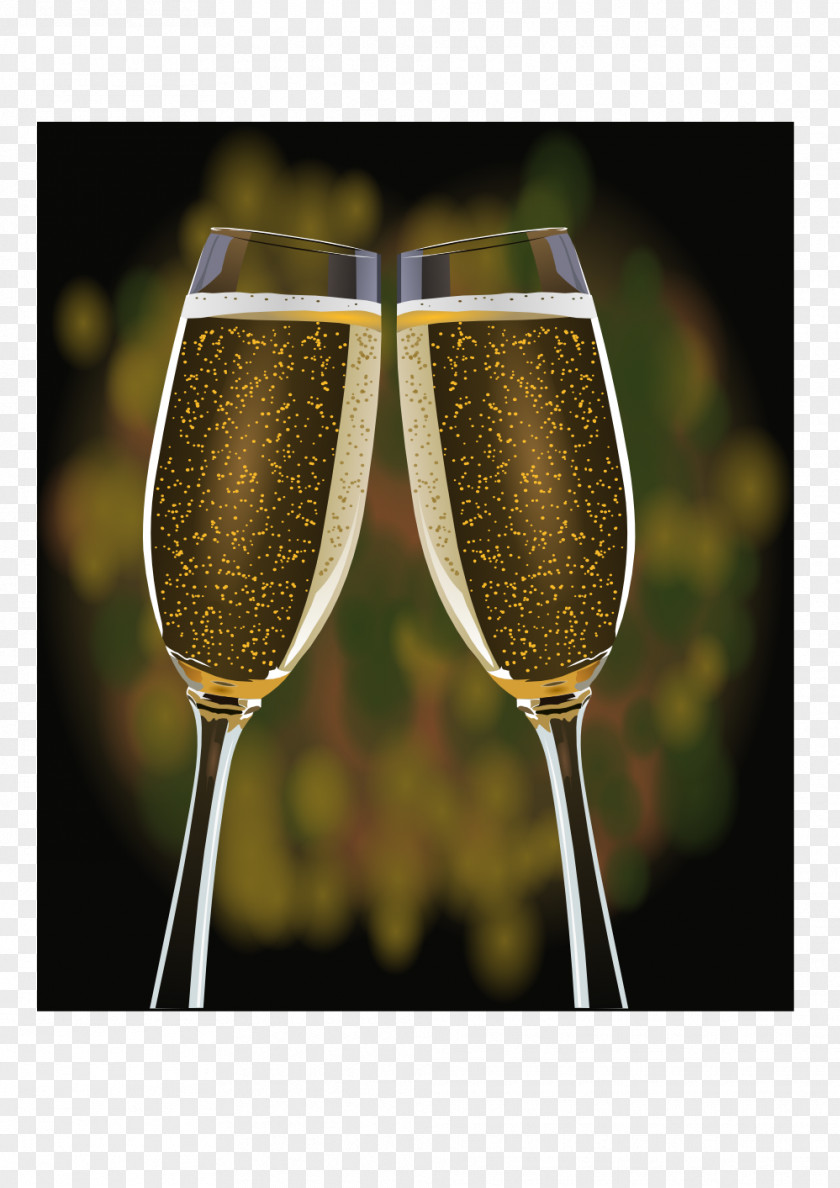 Champagne Glass Sparkling Wine Cocktail PNG