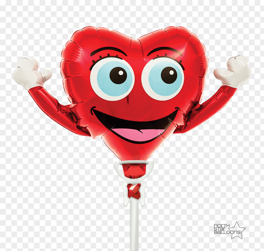 Hand-drawn Balloons Mylar Balloon Heart Valentine's Day Confetti PNG