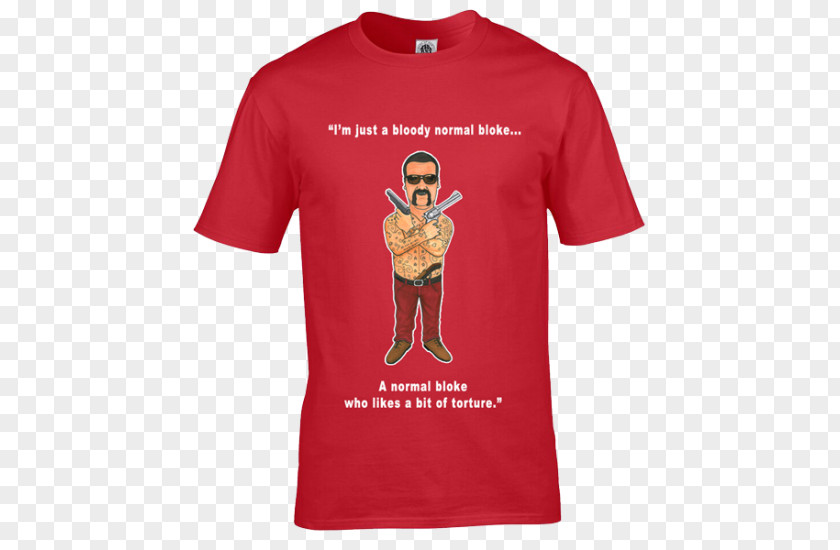 Printed T Shirt Red Long-sleeved T-shirt Hoodie Gildan Activewear PNG