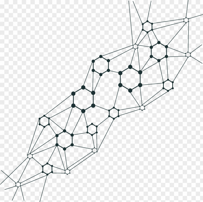 Science And Technology Network Structure Pattern Computer Euclidean Vector PNG