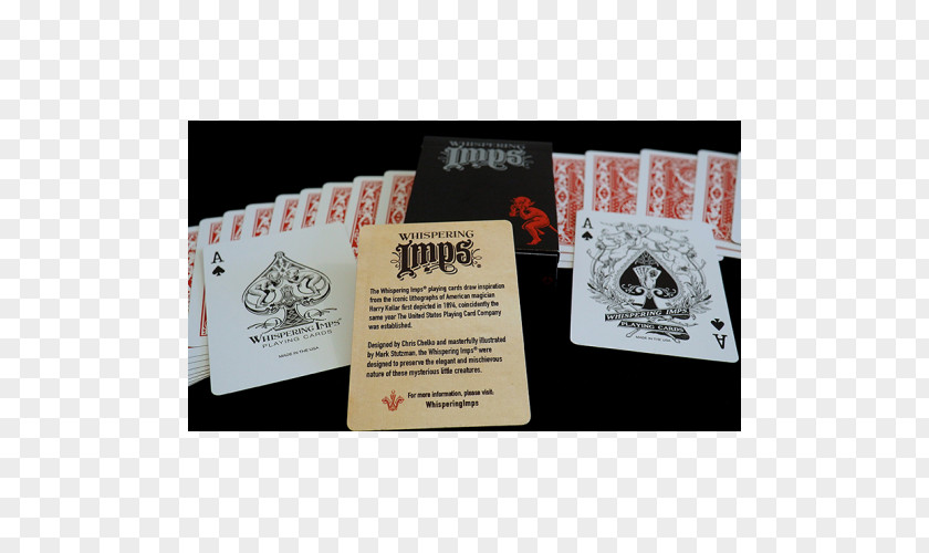 Whispering Imp Playing Card Magician Game PNG
