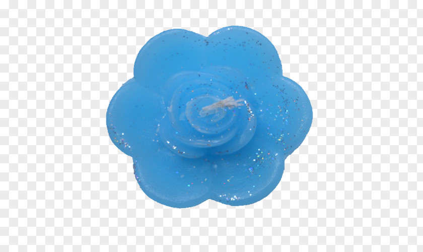 Floating Flowers Cobalt Blue Turquoise Teal PNG