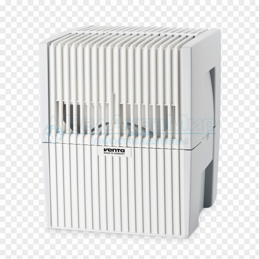 Humidifier Evaporative Cooler Venta LW15 Kuublet Airwasher LW45 Air Purifier 20 M² 4 W White PNG