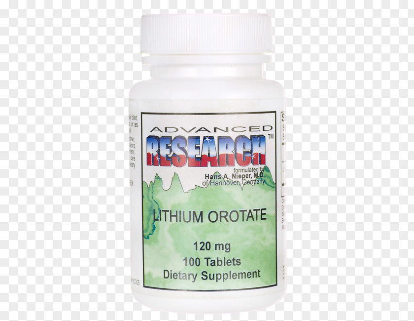 Tablet Dietary Supplement Lithium Orotate Orotic Acid Magnesium PNG