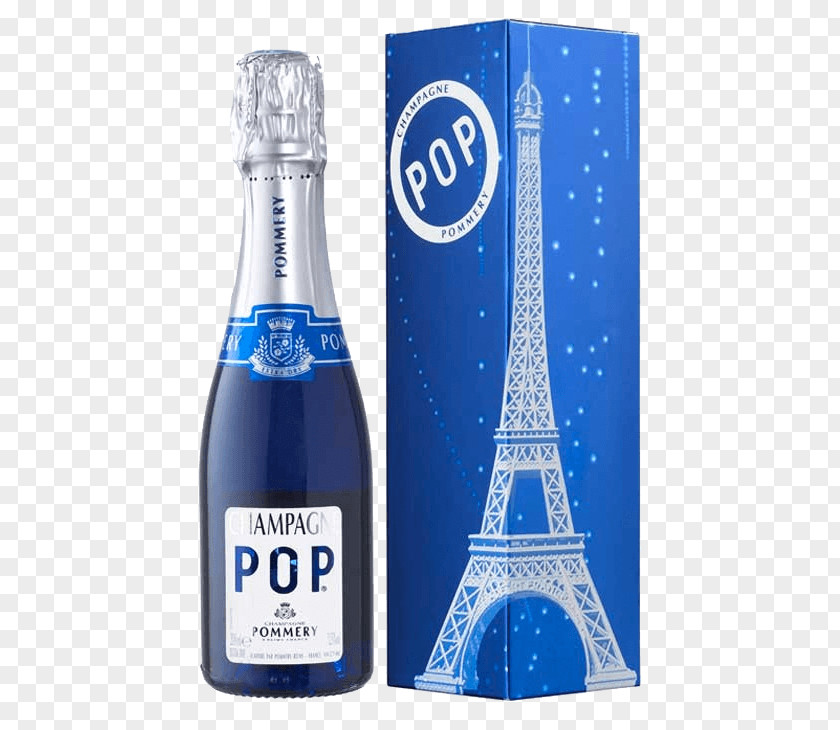 Champagne Popping Pommery Wine Bottle Liqueur PNG