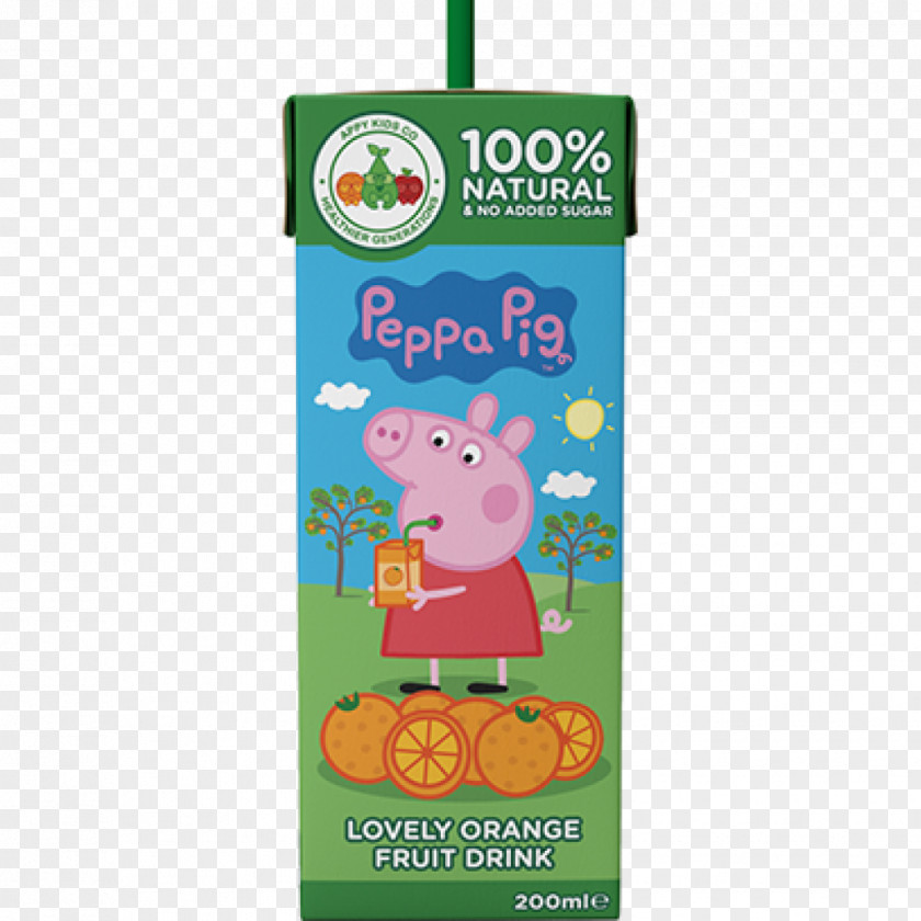 PEPPA PIG Juice Appy Food & Drinks Apple Orange PNG