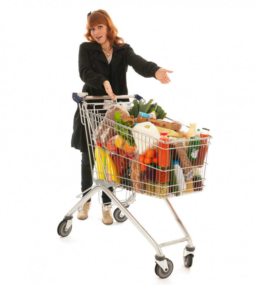 Shopping Cart Grocery Store Dairy PNG