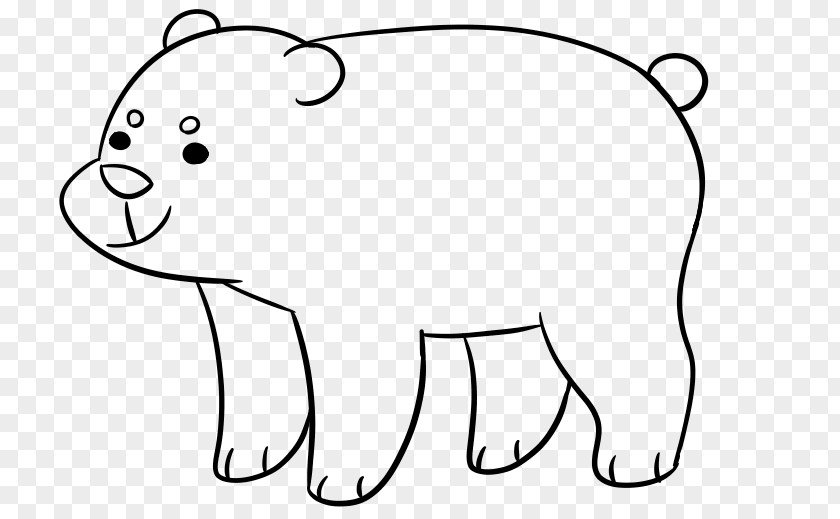 Bear Whiskers Line Art PNG