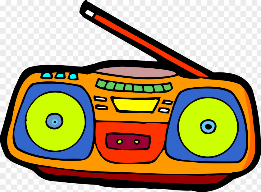 Cartoon Radio Clip Art PNG