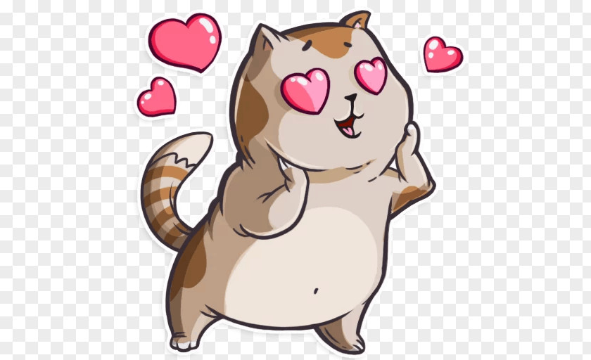 Cat Whiskers Telegram Kitten Sticker PNG