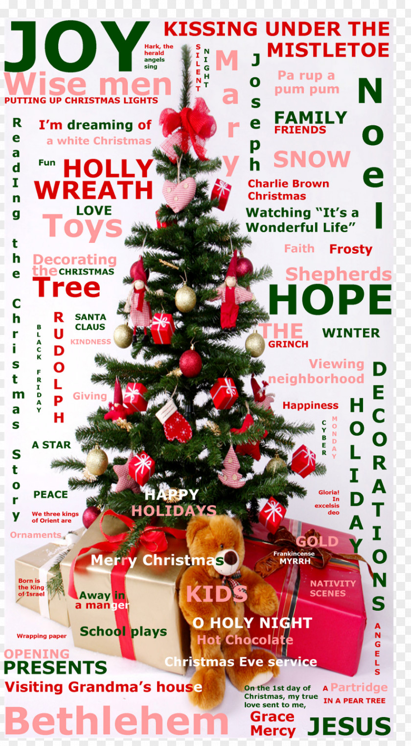 Christmas Tree Sampheng Ornament Gift PNG