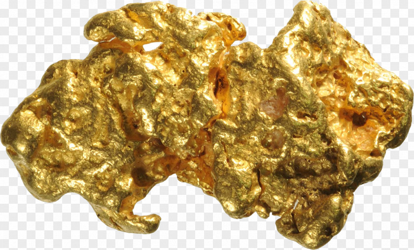 Gold Nugget Image Panning Mining Australian Rushes PNG