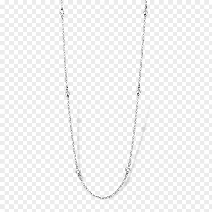 Necklace Silver Swarovski AG Chain Jewellery PNG