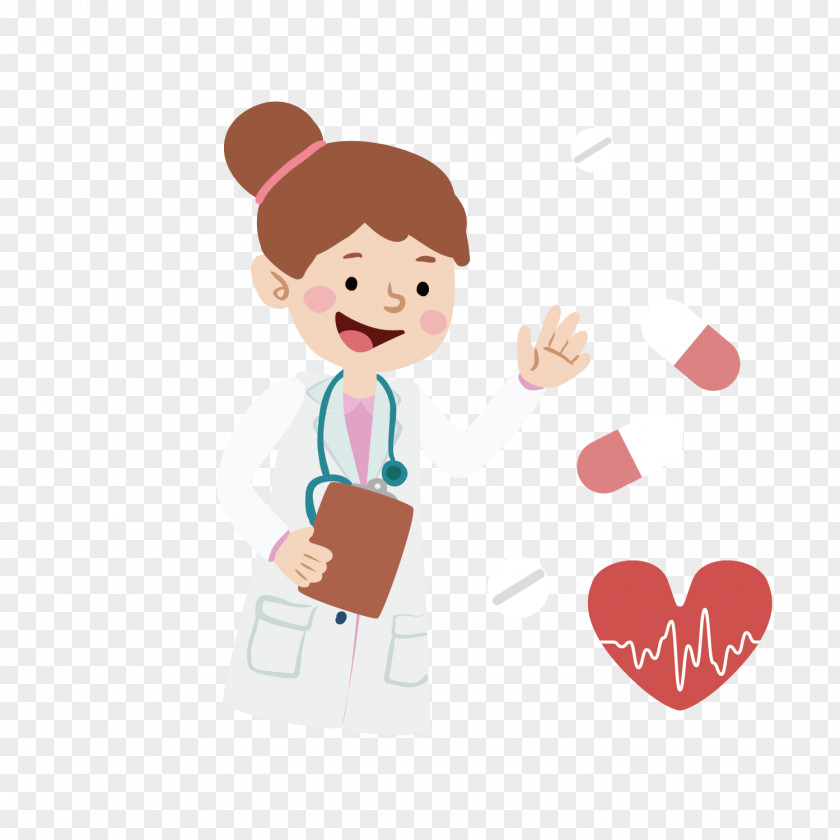 Vector Cute Doctor Illustrator Physician Medicine Therapy Illustration PNG