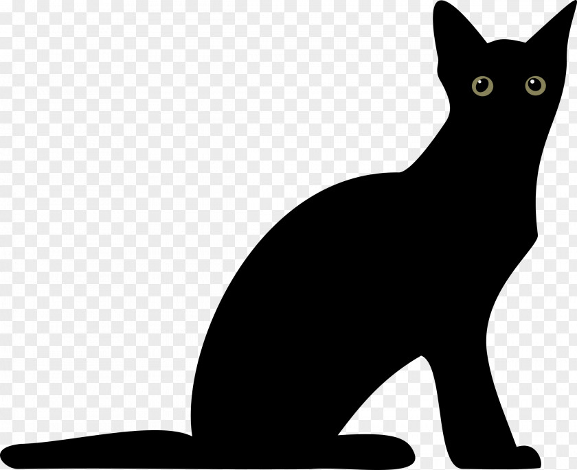 Black Cat Silhouette Clip Art PNG