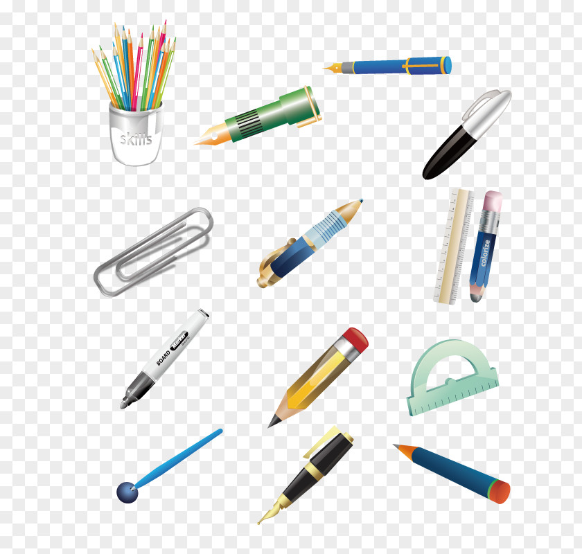 School Supplies Pen Office Clip Art PNG