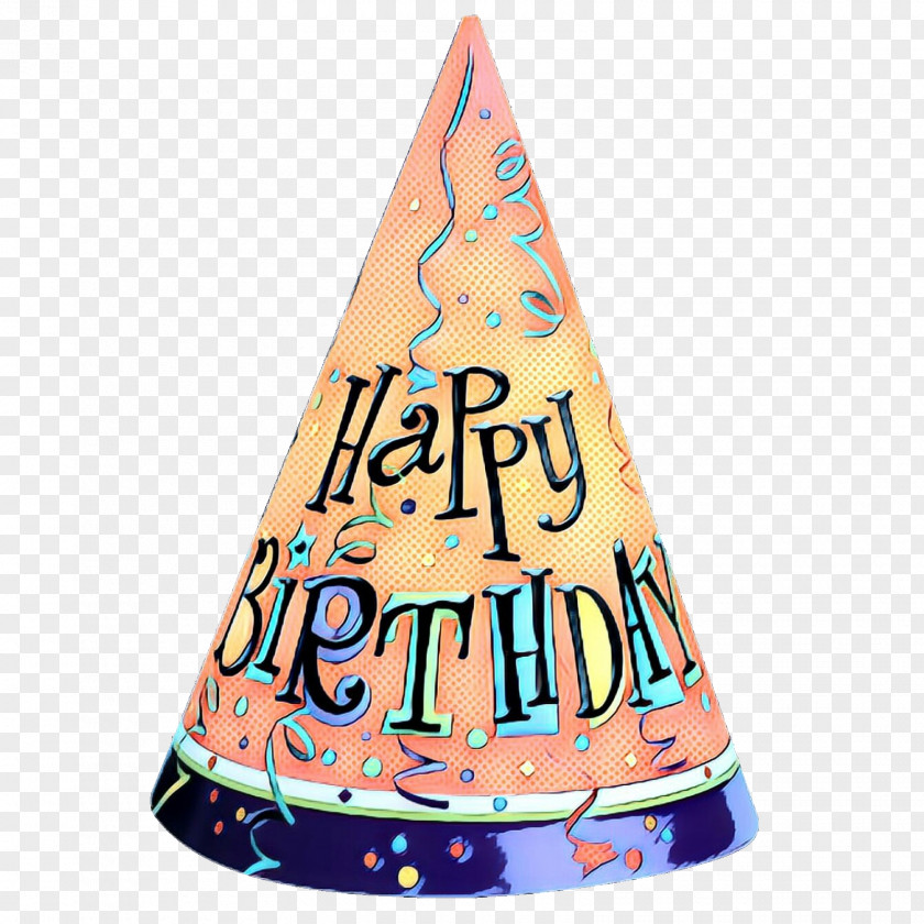 Triangle Birthday Candle Hat Cartoon PNG