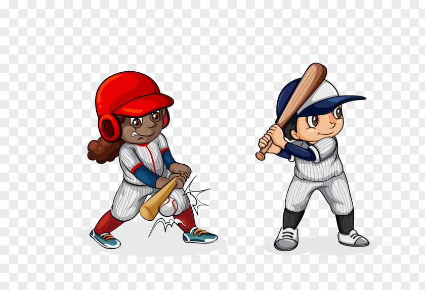Vector Cartoon Baseball Player Creative Bat Stock Photography Clip Art PNG