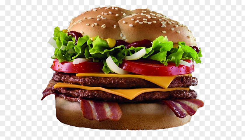 Barbeque Bacon Cheeseburger Whopper McDonald's Big Mac Fast Food Breakfast Sandwich PNG