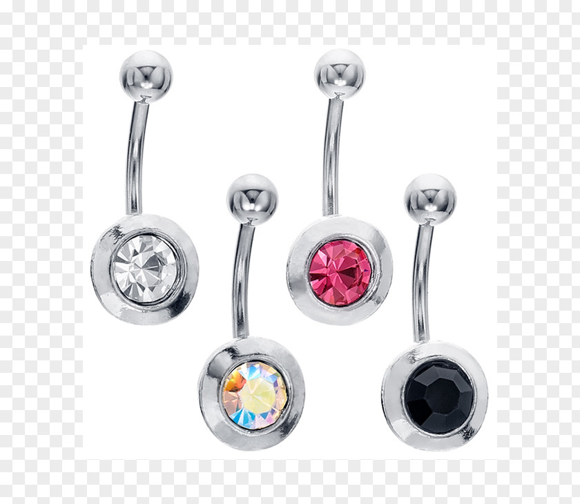 Gemstone Earring Navel Body Jewellery Cubic Zirconia PNG