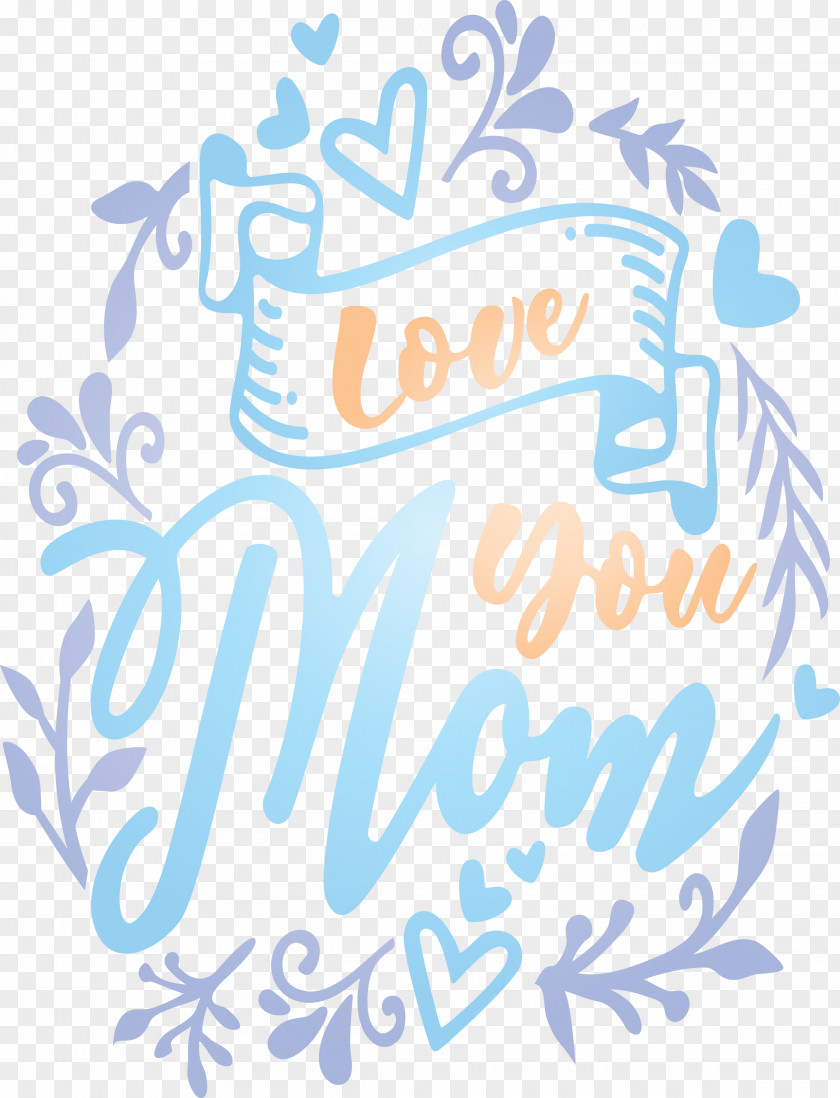 Mothers Day Love You Mom PNG