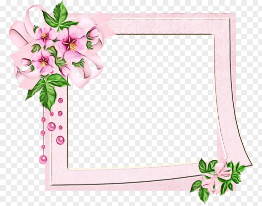 Rectangle Plant Background Color Frame PNG