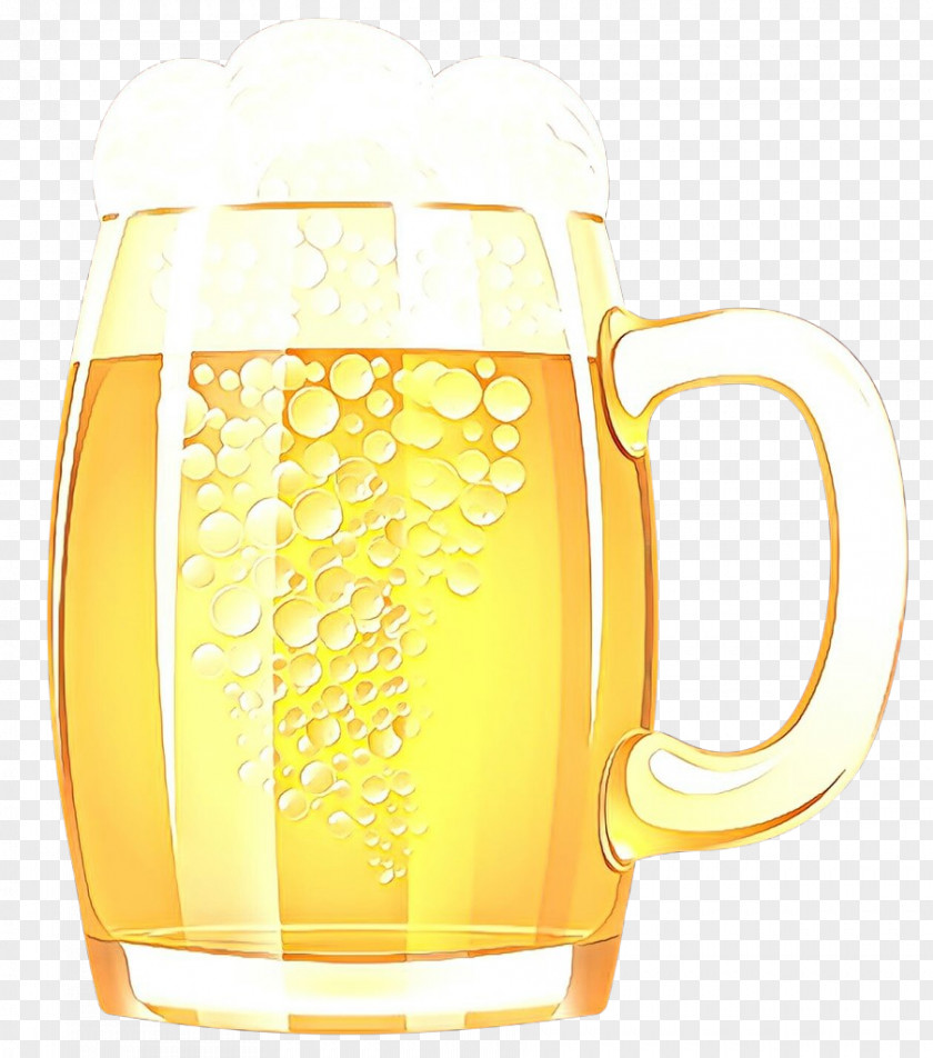 Tableware Beer Glass Yellow Drinkware Pint Mug PNG