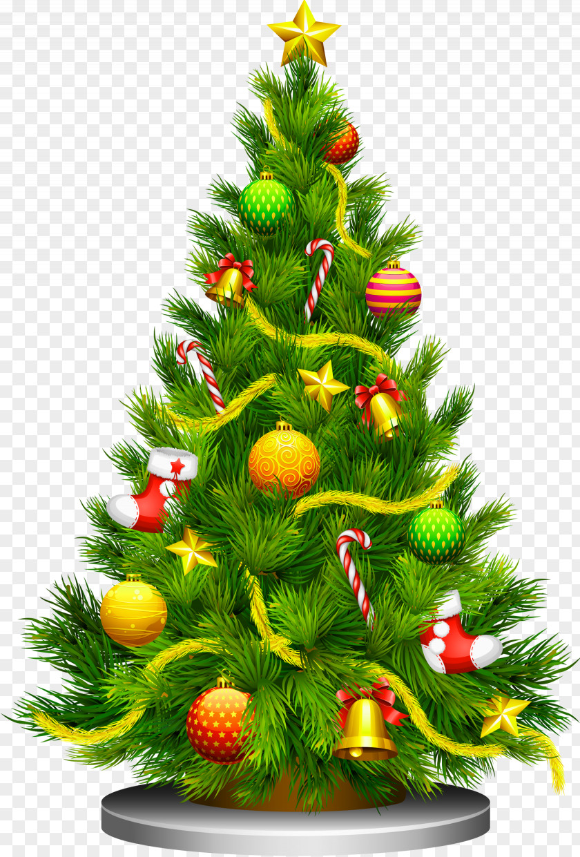Transparent Christmas Cliparts Tree Little Decoration Clip Art PNG