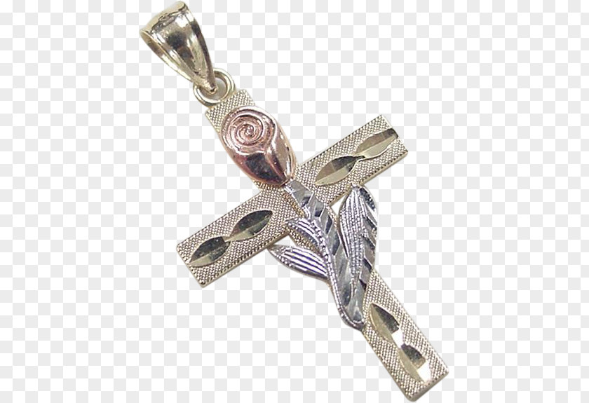 Colored Cross Pendants Crucifix Charms & Silver PNG
